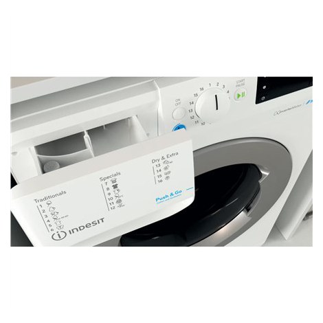 INDESIT | BDE 86435 9EWS EU | Washing machine with Dryer | Energy efficiency class D | Front loading | Washing capacity 8 kg | 1 - 5